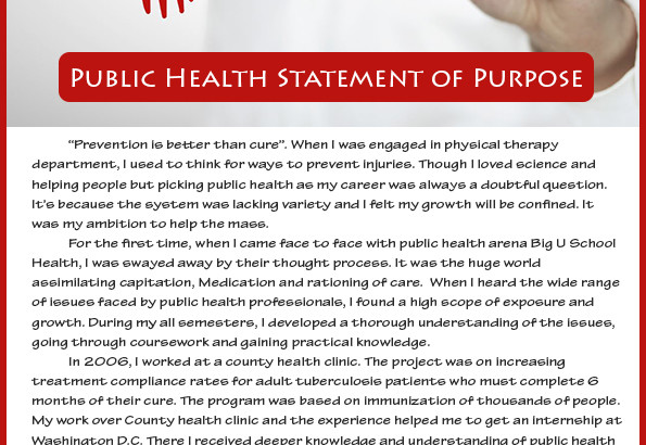 statement of purpose for phd in public health