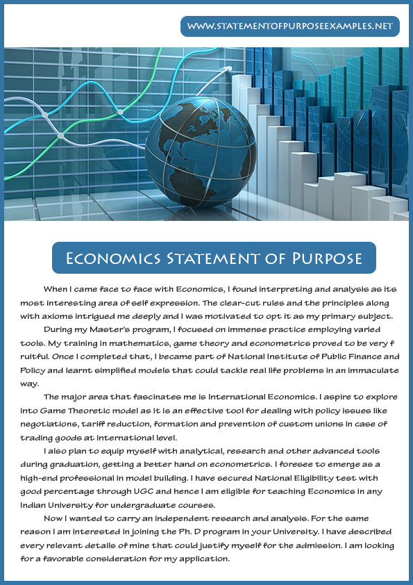 statement of purpose economics masters
