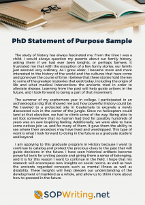 How to Write a Great PhD Statement of Purpose Sample